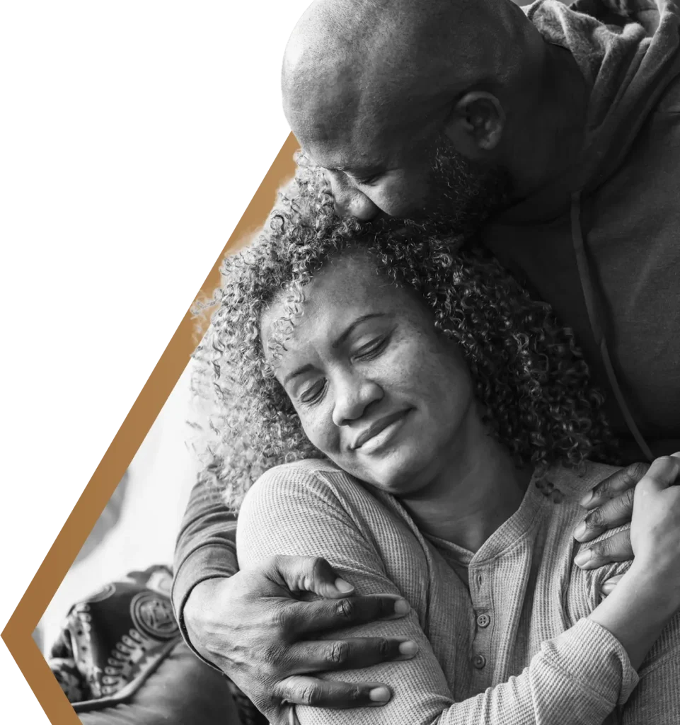 A family embraces